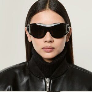 NEW VERSACE SHIELD SUNGLASSES MOD 4475 5360/87 BLACK VE4475 536087 EYEWEAR